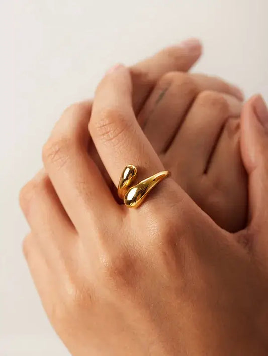 Gold Plated Stainless Steel Wrap Ring