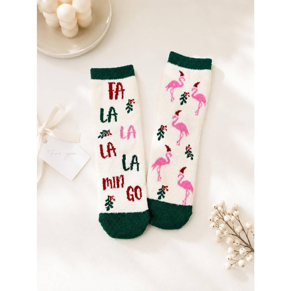 Christmas Fuzzy Sock