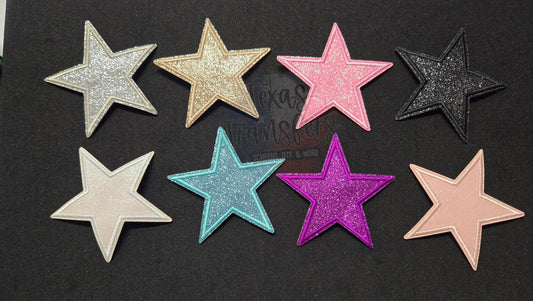 Glitter Star Iron-On PATCH