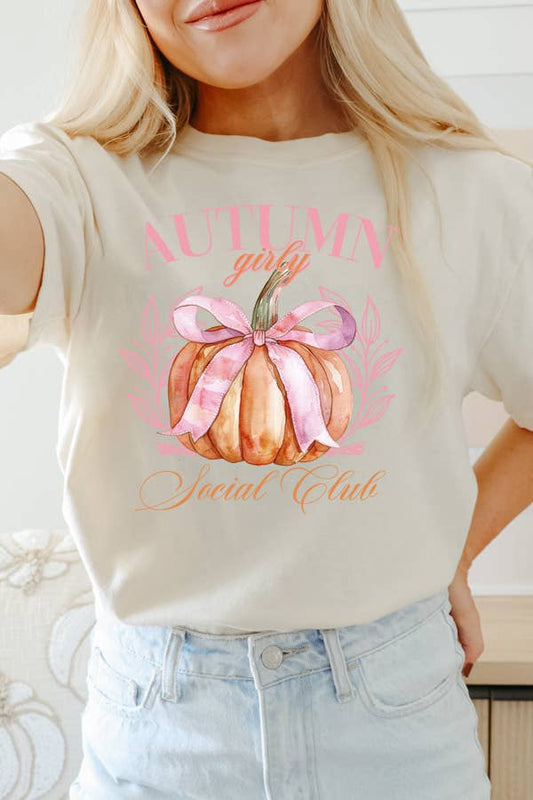 Autumn Girly Social Club Tee  - ADULT and YOUTH