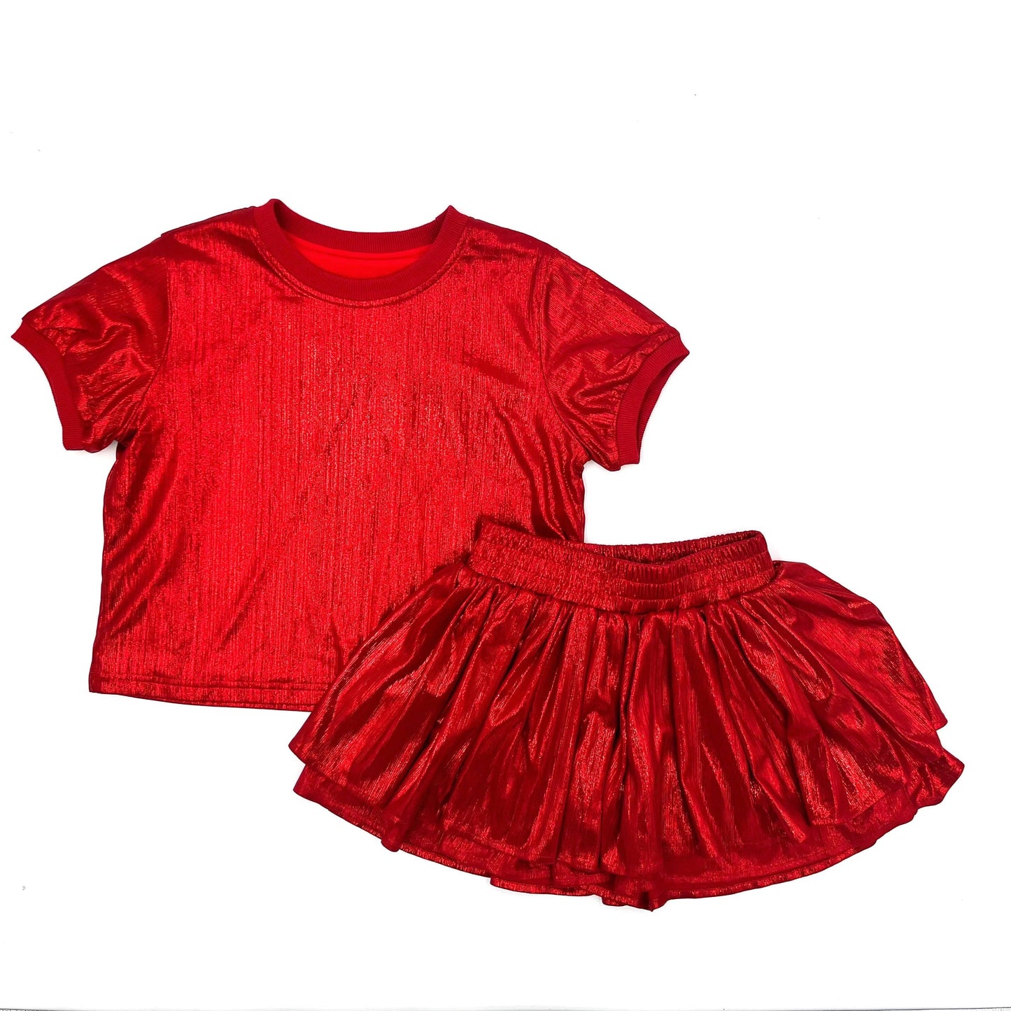 Red Shimmer Swing Set