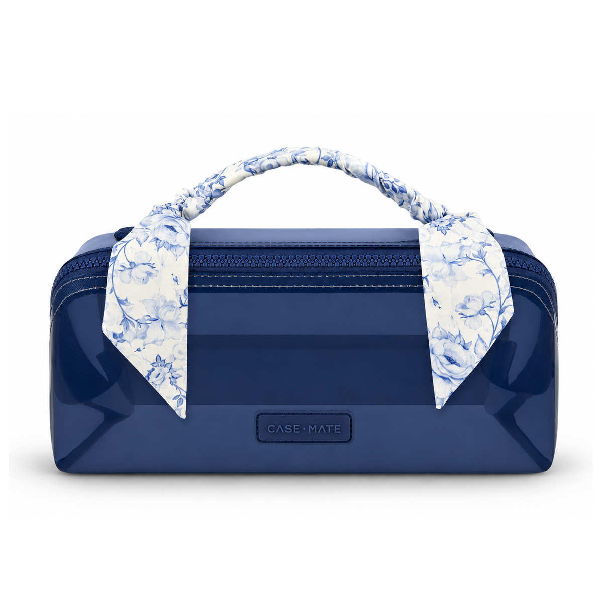 Navy Jelly Makeup Bag
