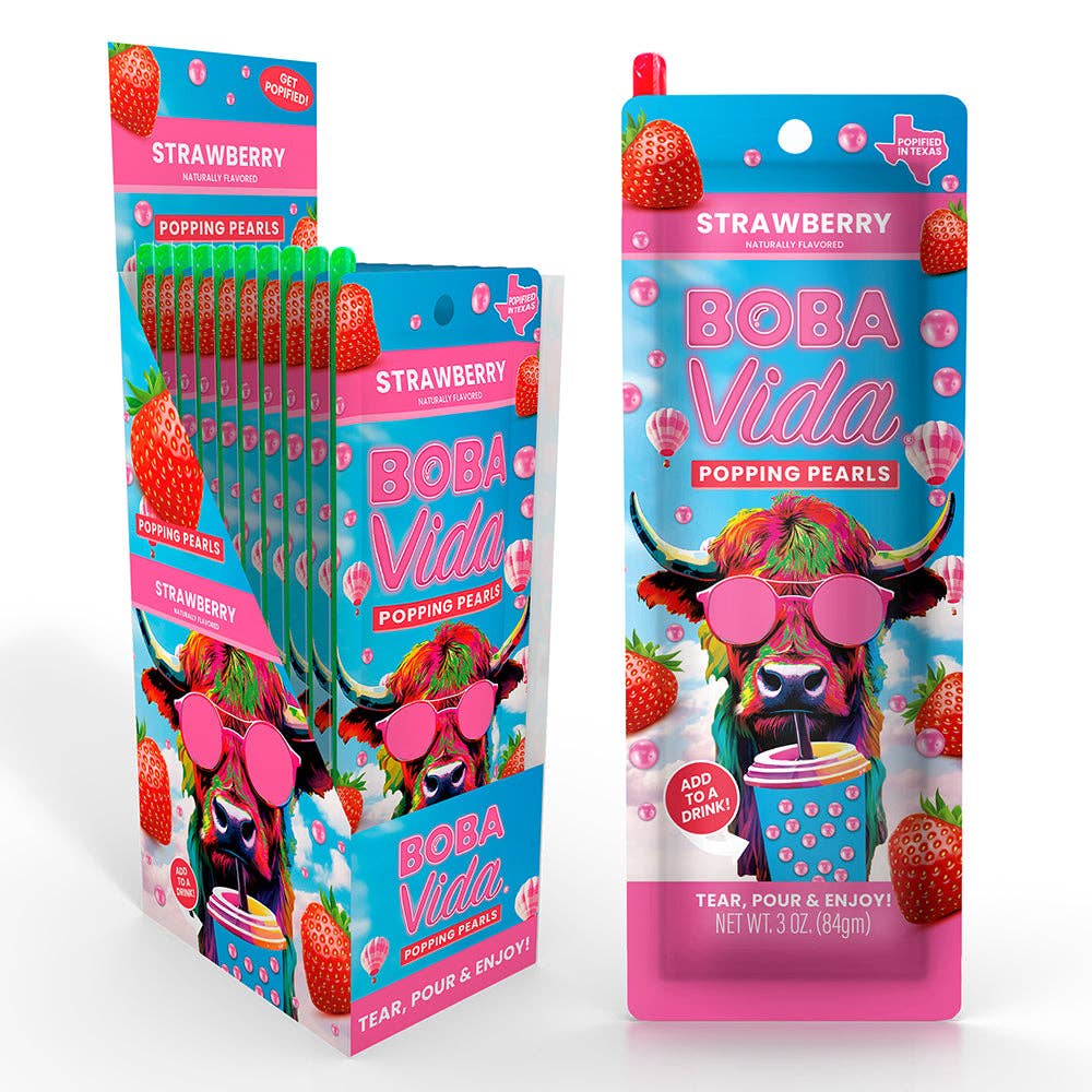 Strawberry Popping Boba