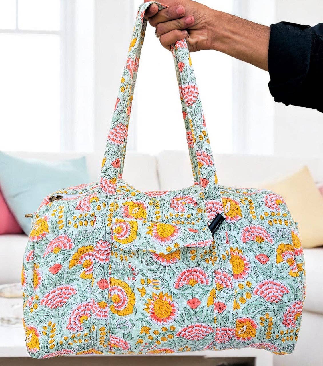 Laurel Floral Patterned Duffle Bag