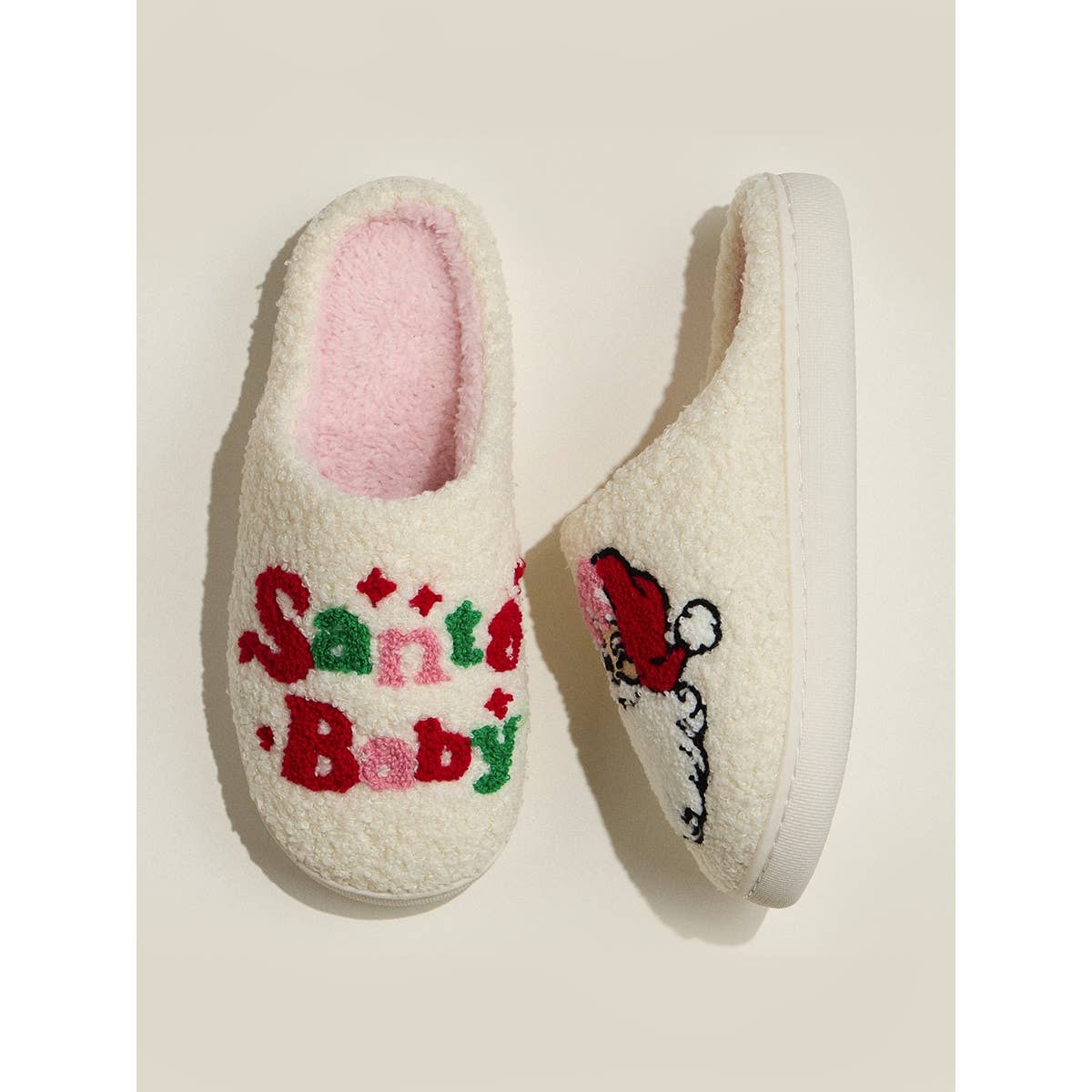 Santa Baby Fleece Soft Slipper