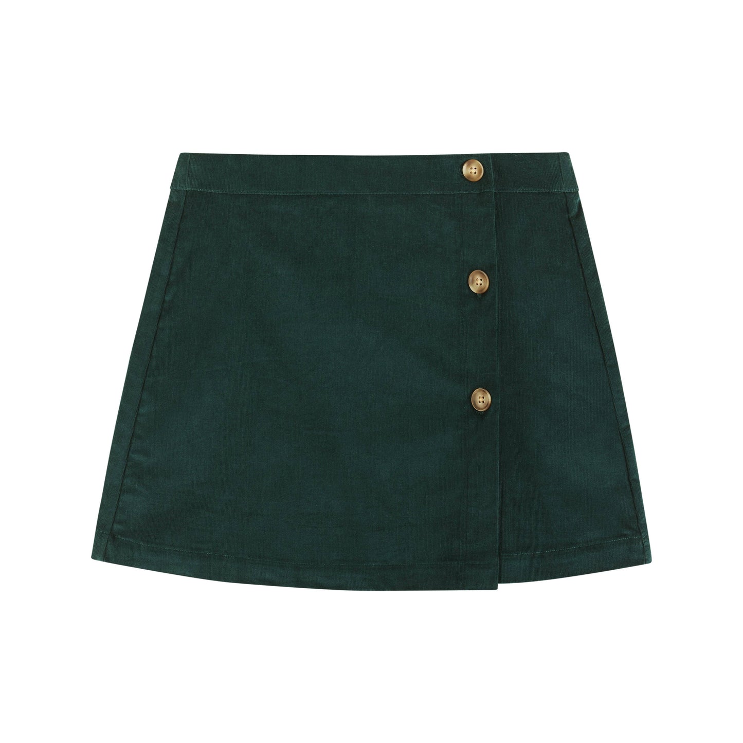 Wrap Corduroy Skirt | Hunter Green