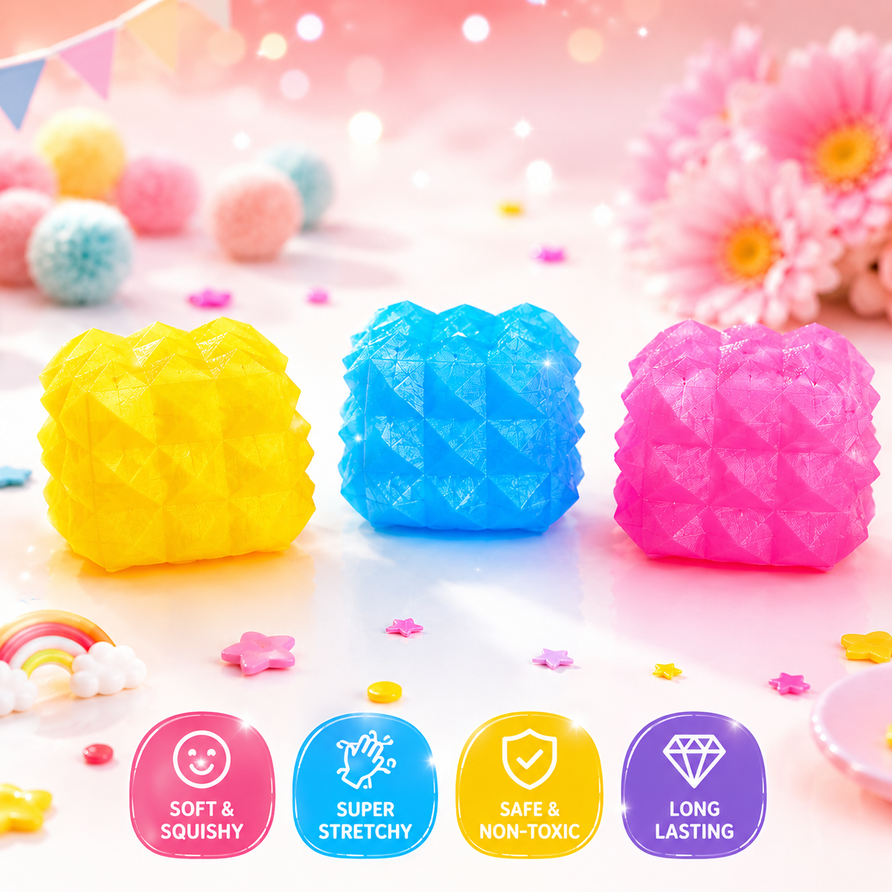 Textured Cube Squishy