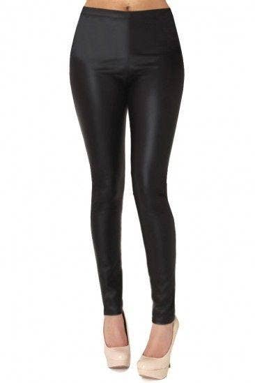 Juniors Tricot Shiny Leggings