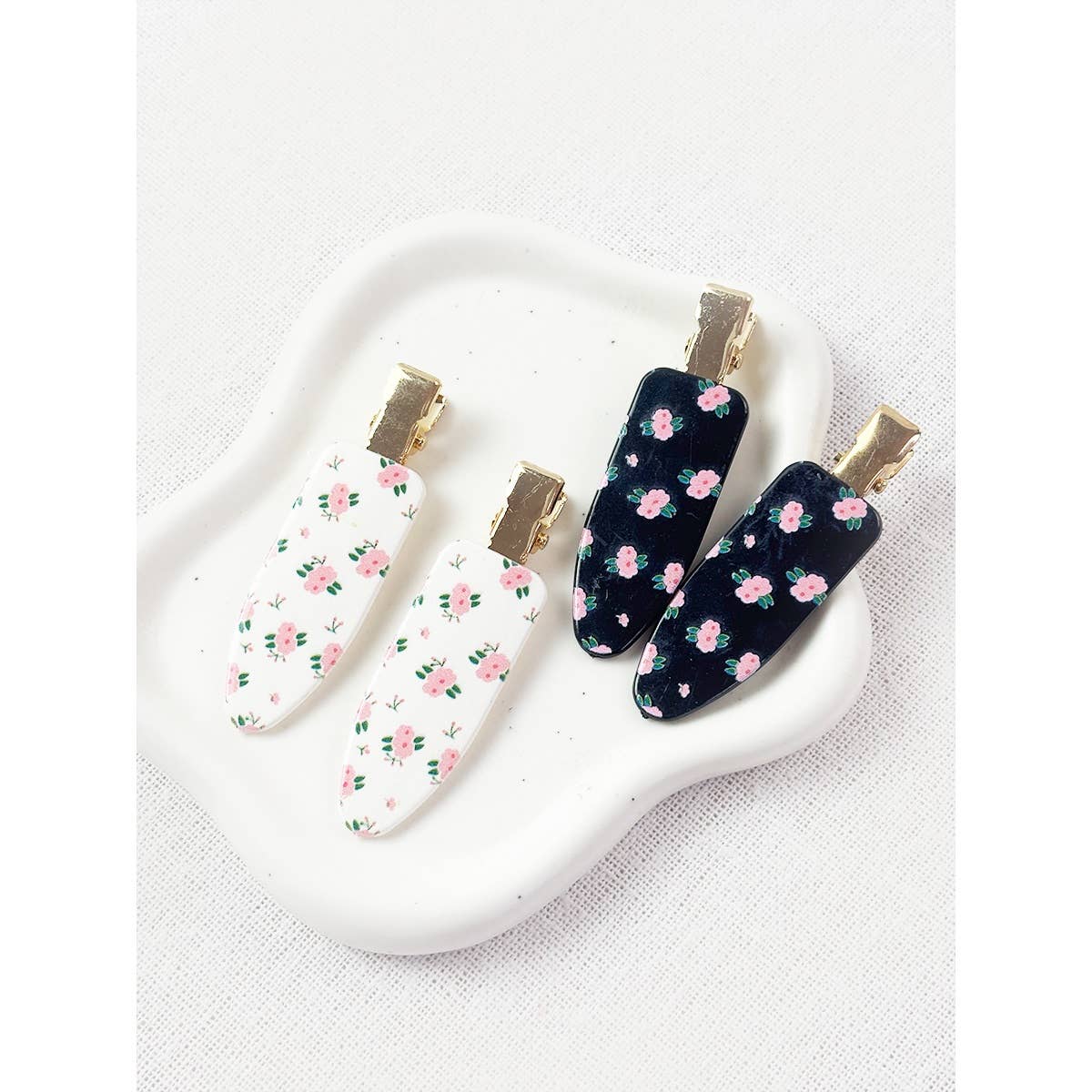 Romantic Flower Duck Bill Clips