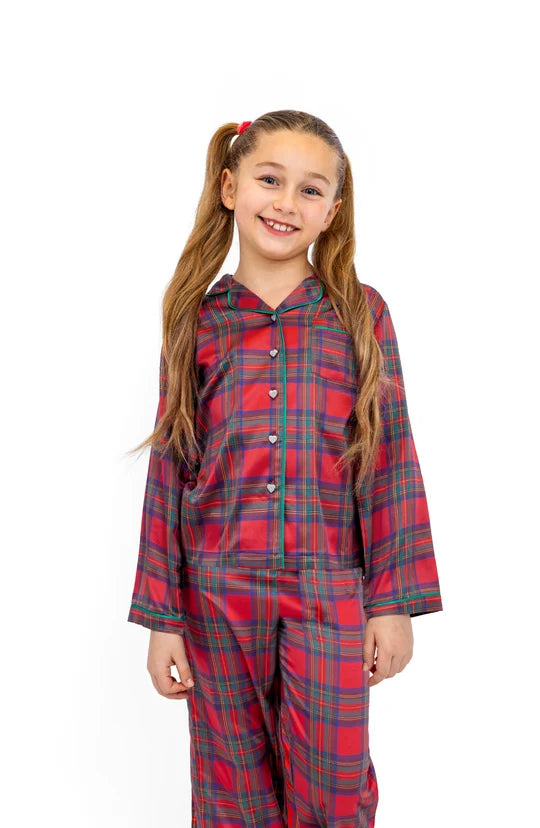Christmas Plaid Long Sleeve PJ Set