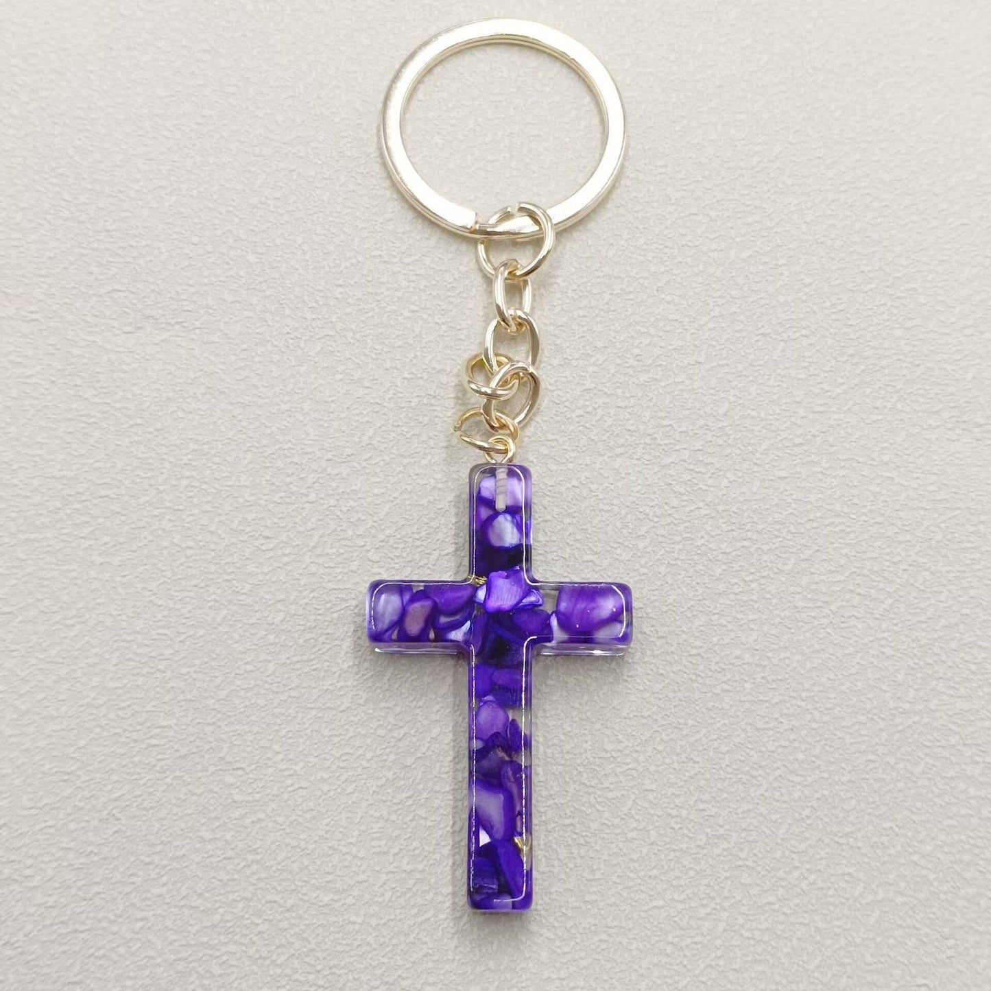 Cross Charm Keychain