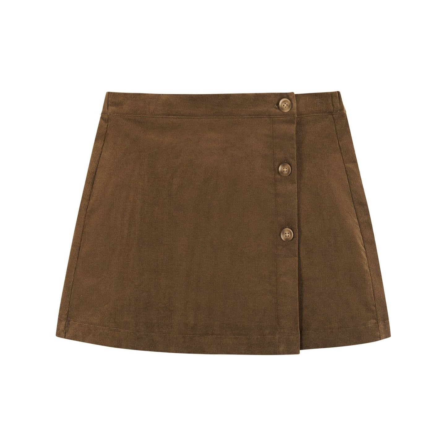 Wrap Corduroy Skirt | Camel