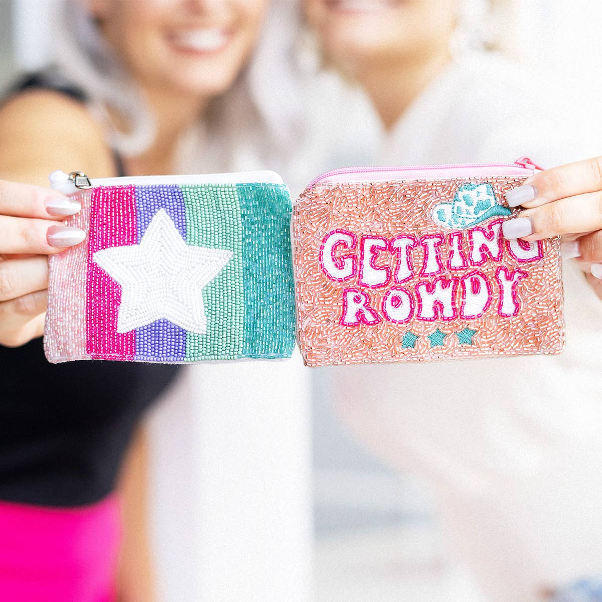 Super Star Beaded Coin Purse