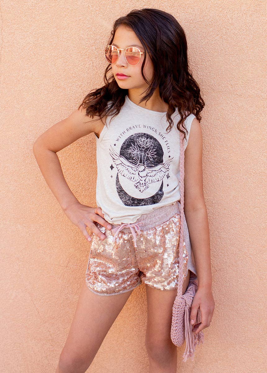 Angelica Short in Rosegold