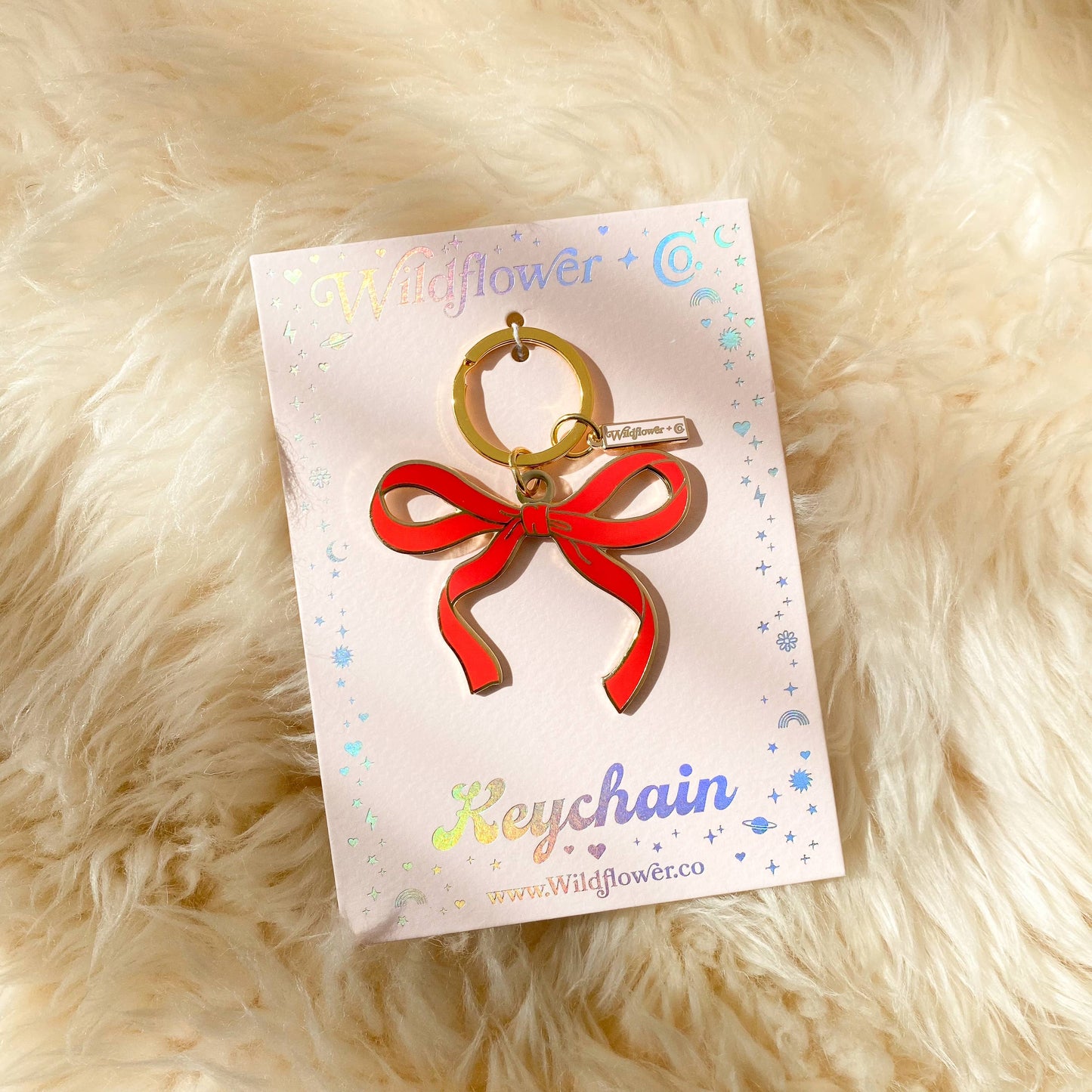 Bow Enamel Keychain - All Colors