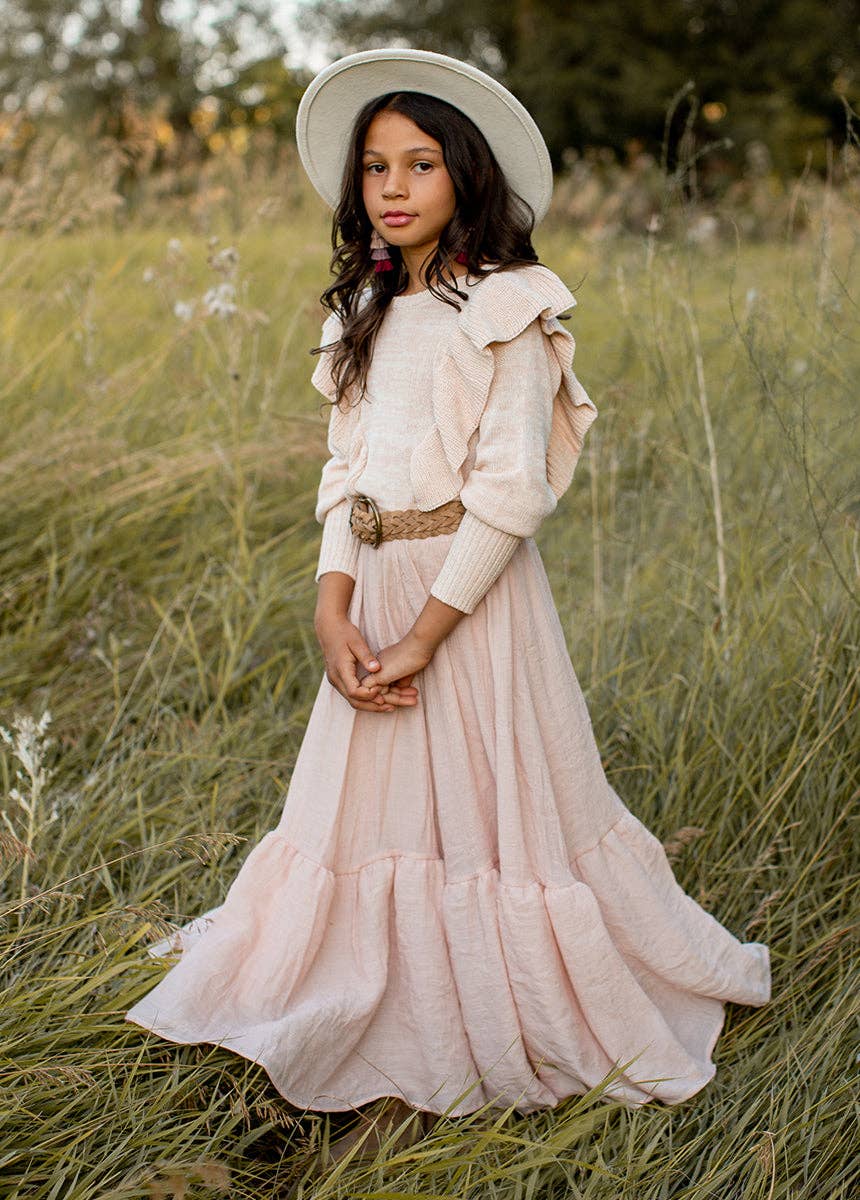 Kid's Annabel Skirt in Blush