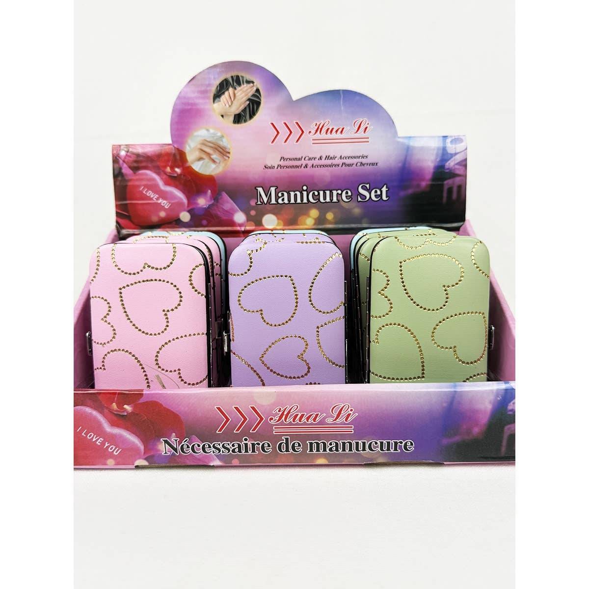 Heart Personal Mani and Pedi Kit care tools