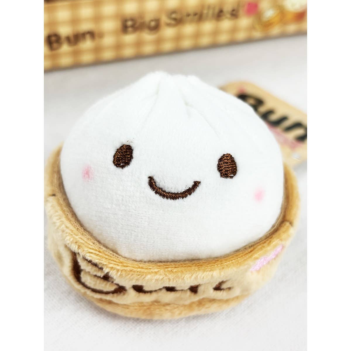 Viral Bao Bun with Steamer Plush Keychain