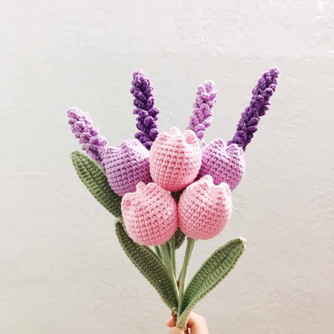 Crochet Round Bud Tulip