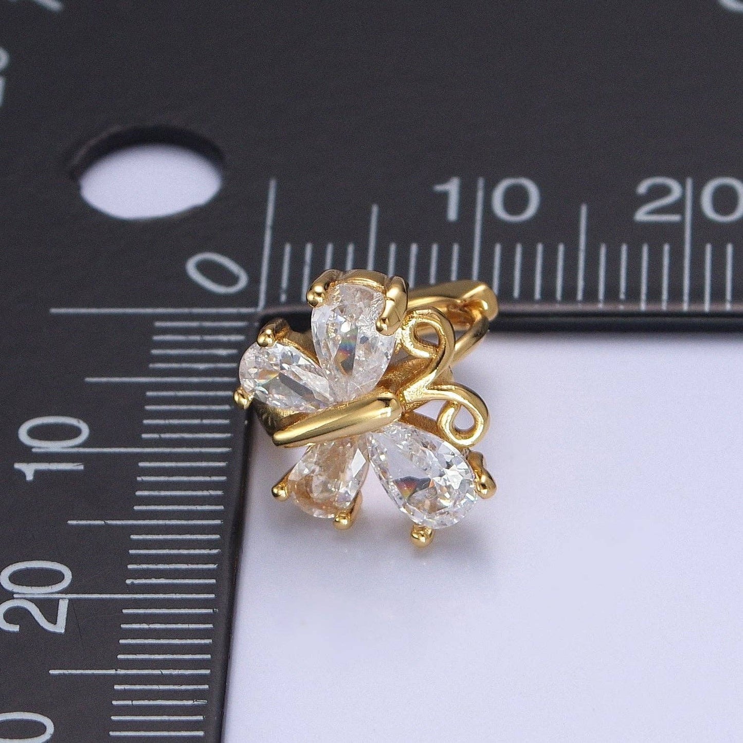 Gold Butterfly Earrings