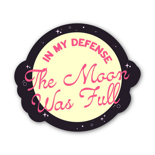 Moon Was Full Sticker