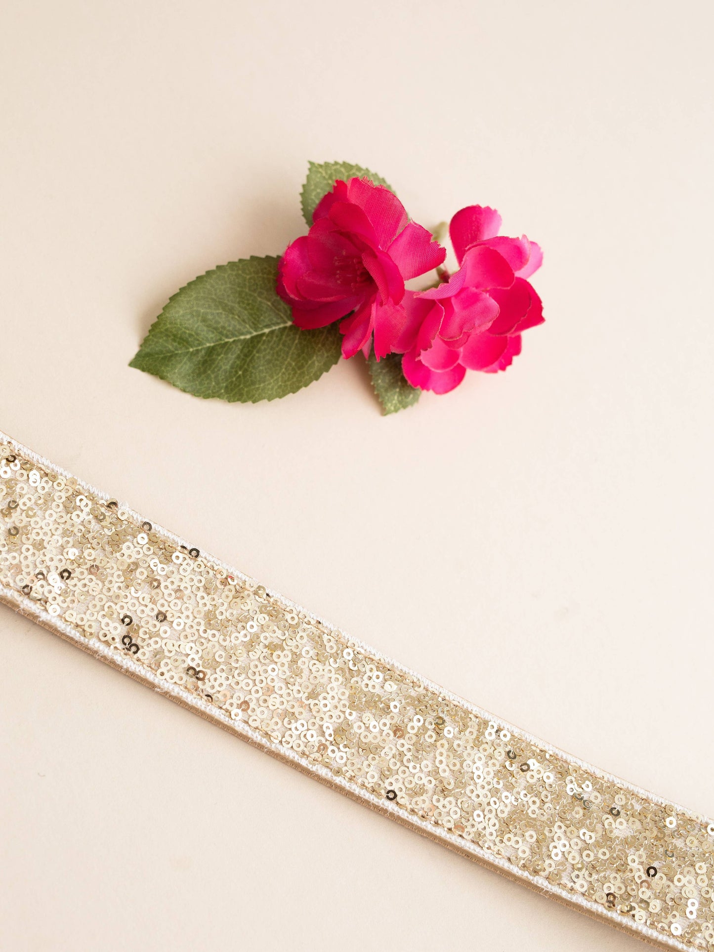 Molly Sequin Belt in Gold