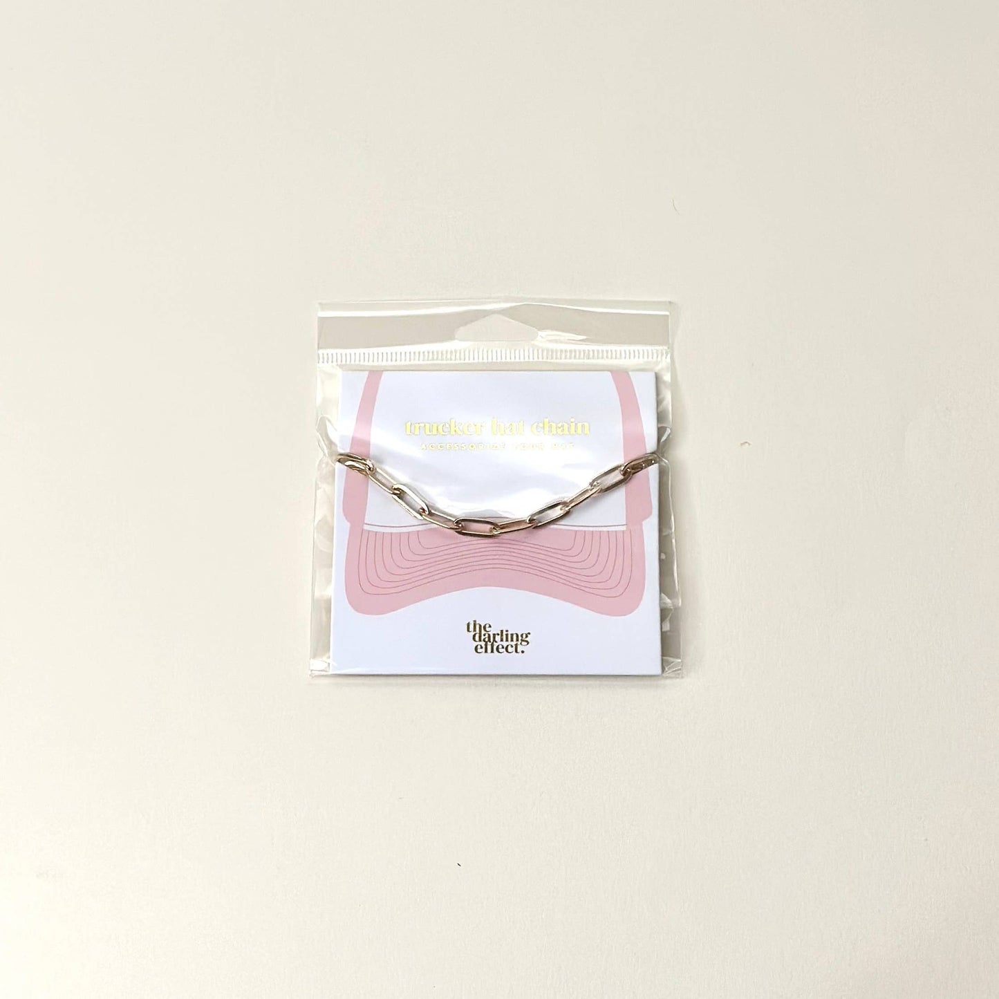 Trucker Hat Chain-Paperclip Chain-Gold