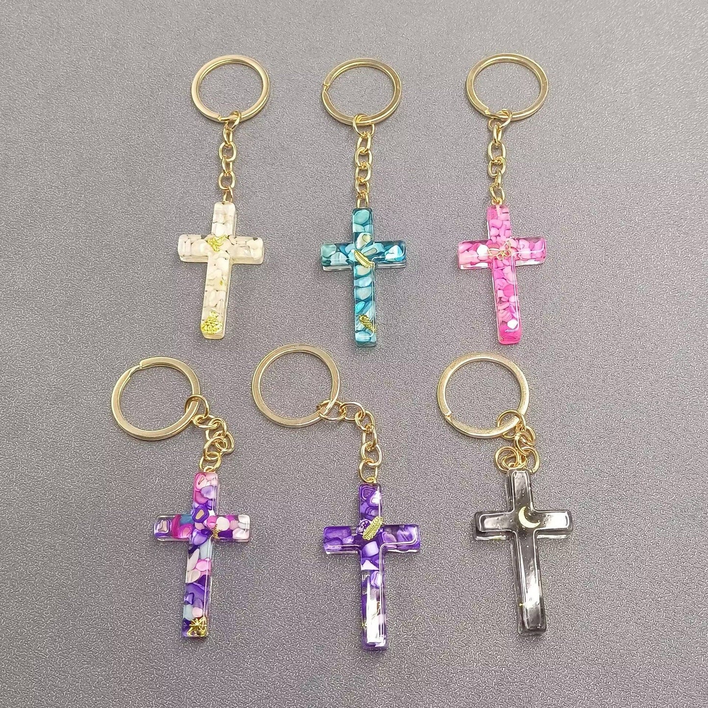 Cross Charm Keychain