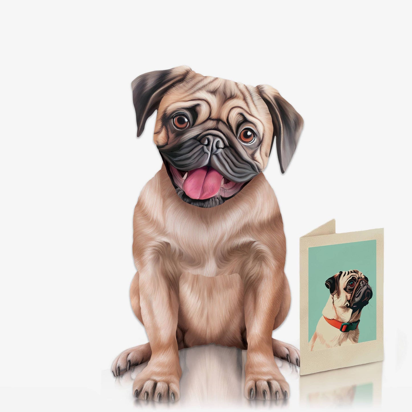 Pug Pop-up Greeting Cards