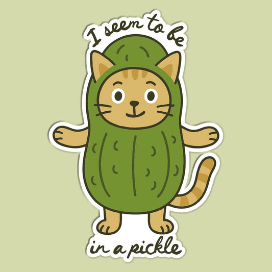 Seem to Be in a Pickle Sticker