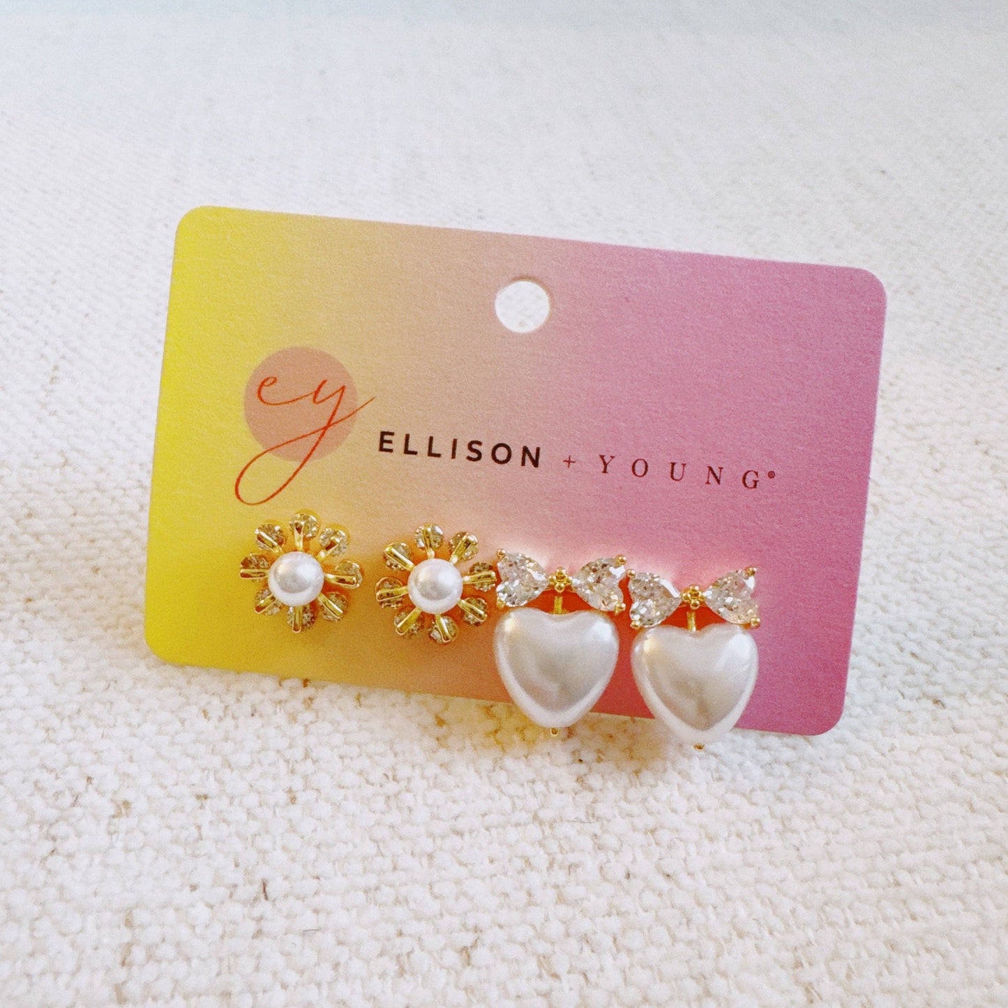 Sunny Side Up Pearl Earrings