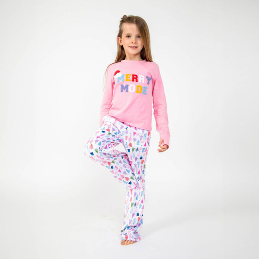 Girls Plush Loungewear Pant Christmas