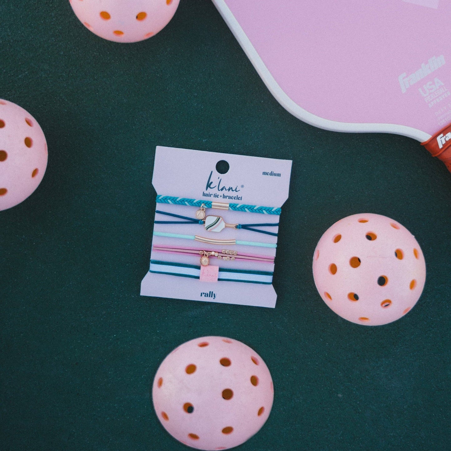 "Rally" Pickleball Hair Tie Bracelets