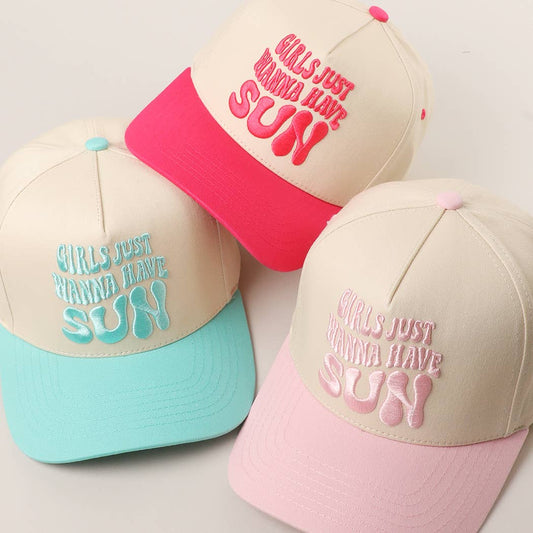 Girls Just Wanna Have Sun Hat