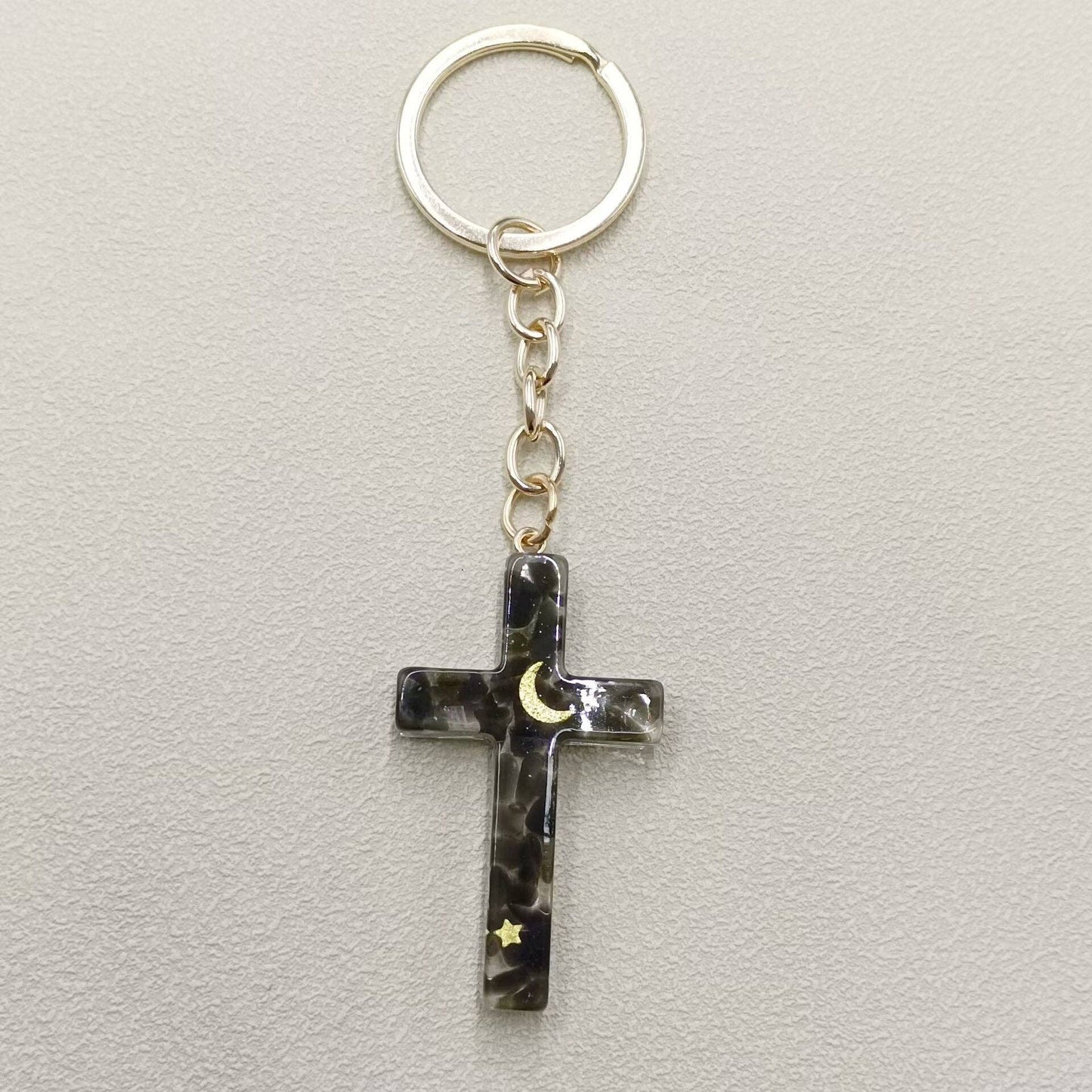 Cross Charm Keychain