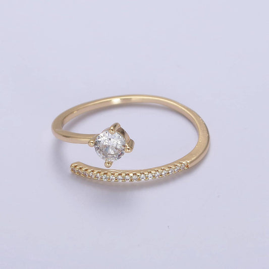 Micro Pave Minimalist Ring