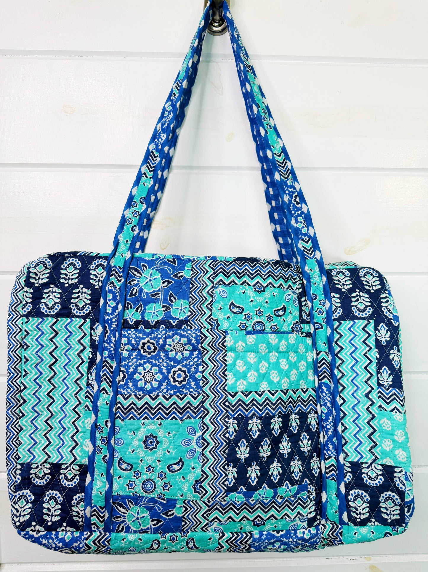 Bandana Quilted Weekender Bag Patchwork