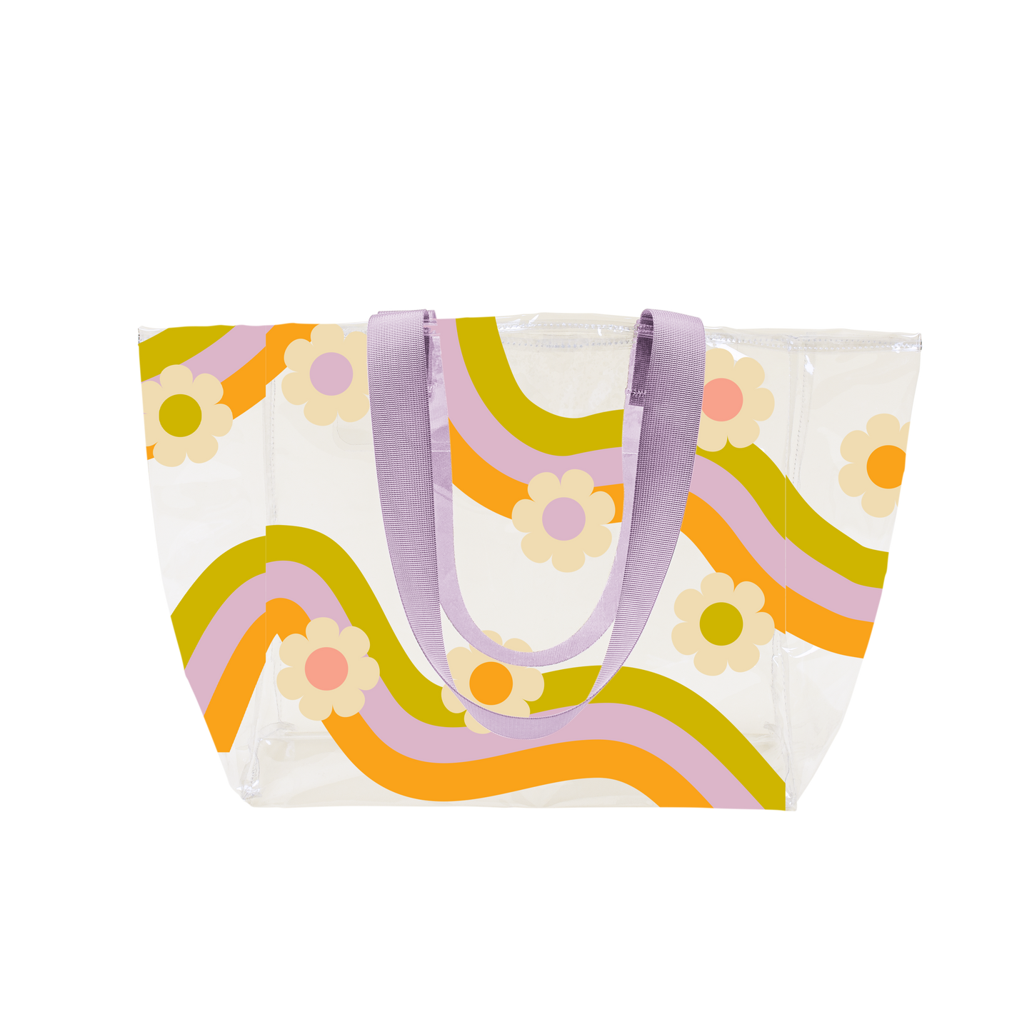Wavy Daisy Medium All Day Beach Tote