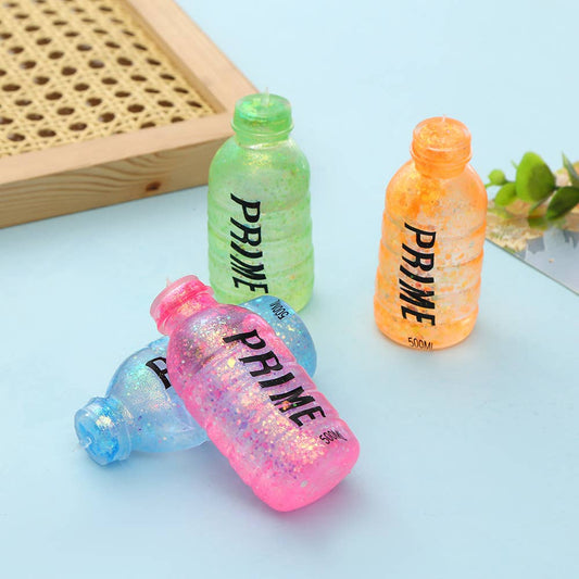 Glitter drinks bottle squishy