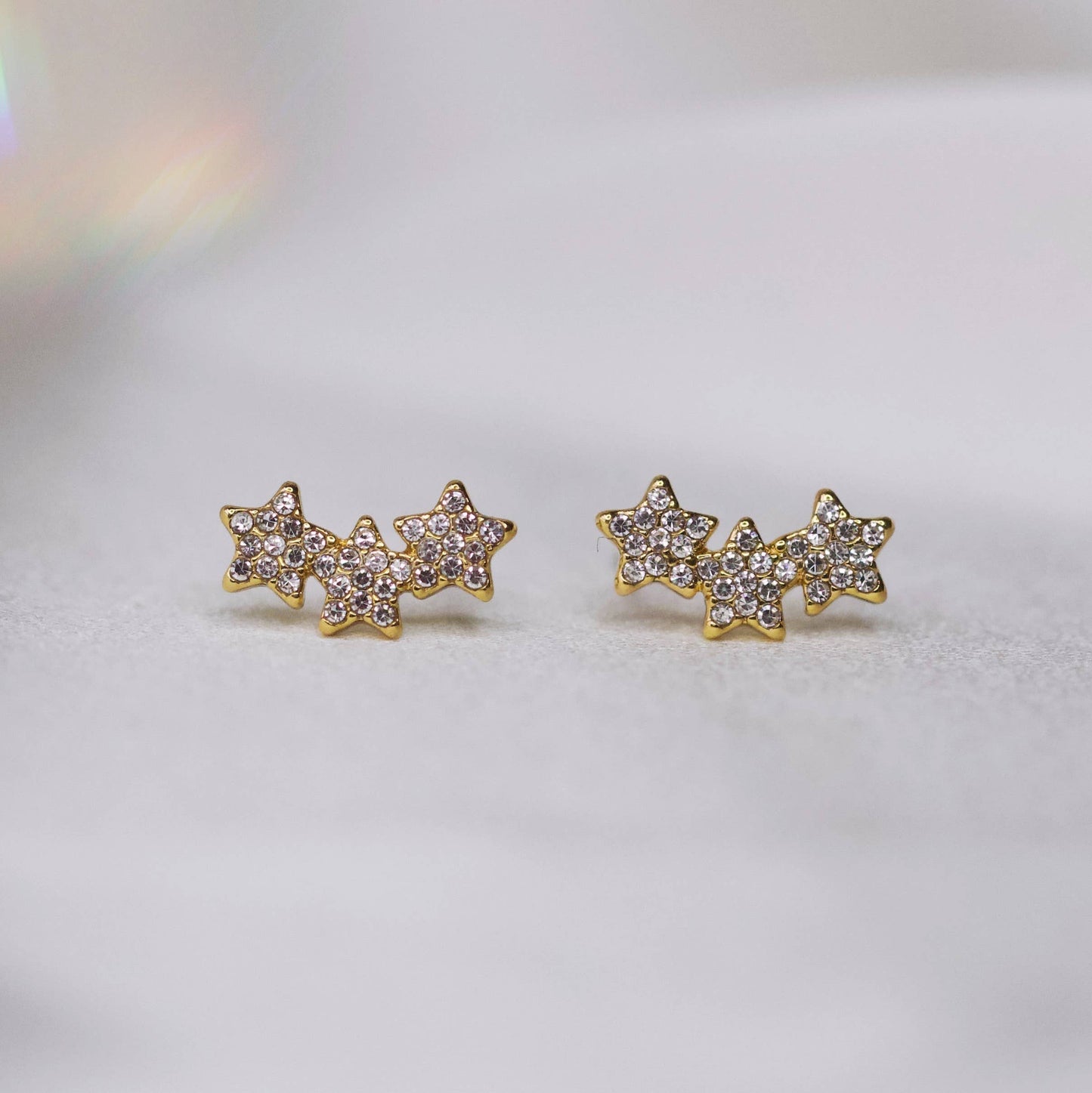 Pave Star Stud Earrings