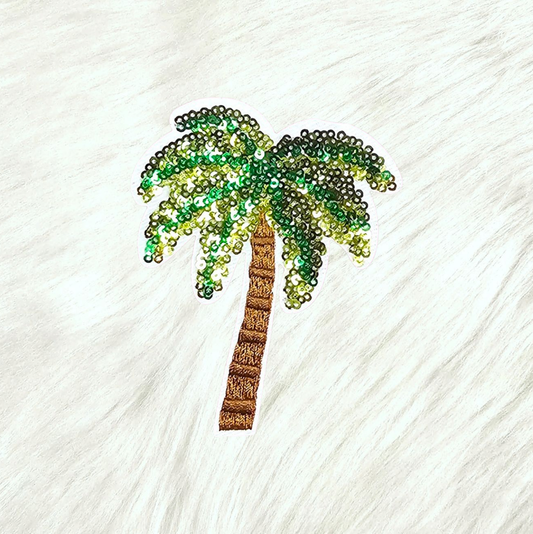 Palm Tree Sequin Patch