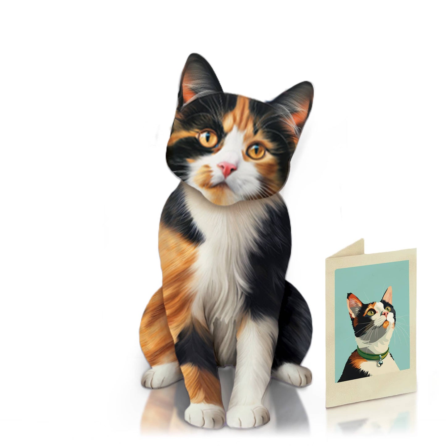 Calico Cat Pop-up Greeting Card