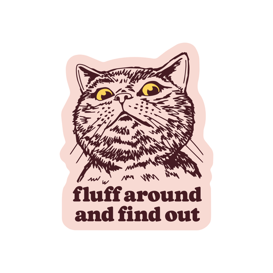 Funny Kitty Cat Swear Humor High Quality Vinyl Sticker