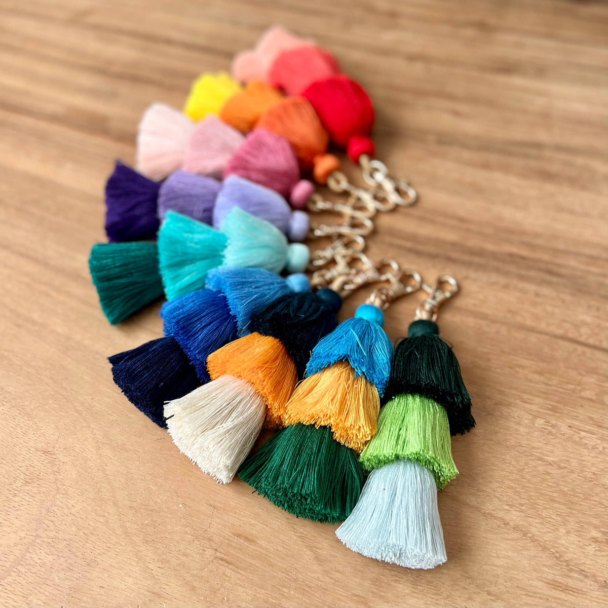 3 Tiered Large Ombre Tassel with Clasp
