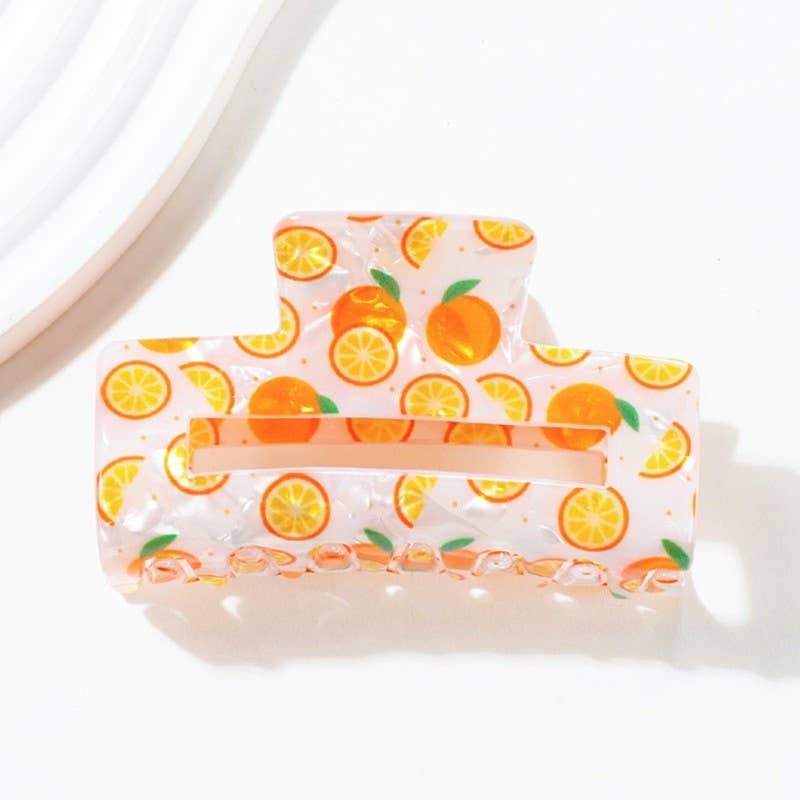 FRUIT HAIR CLAW CLIPS