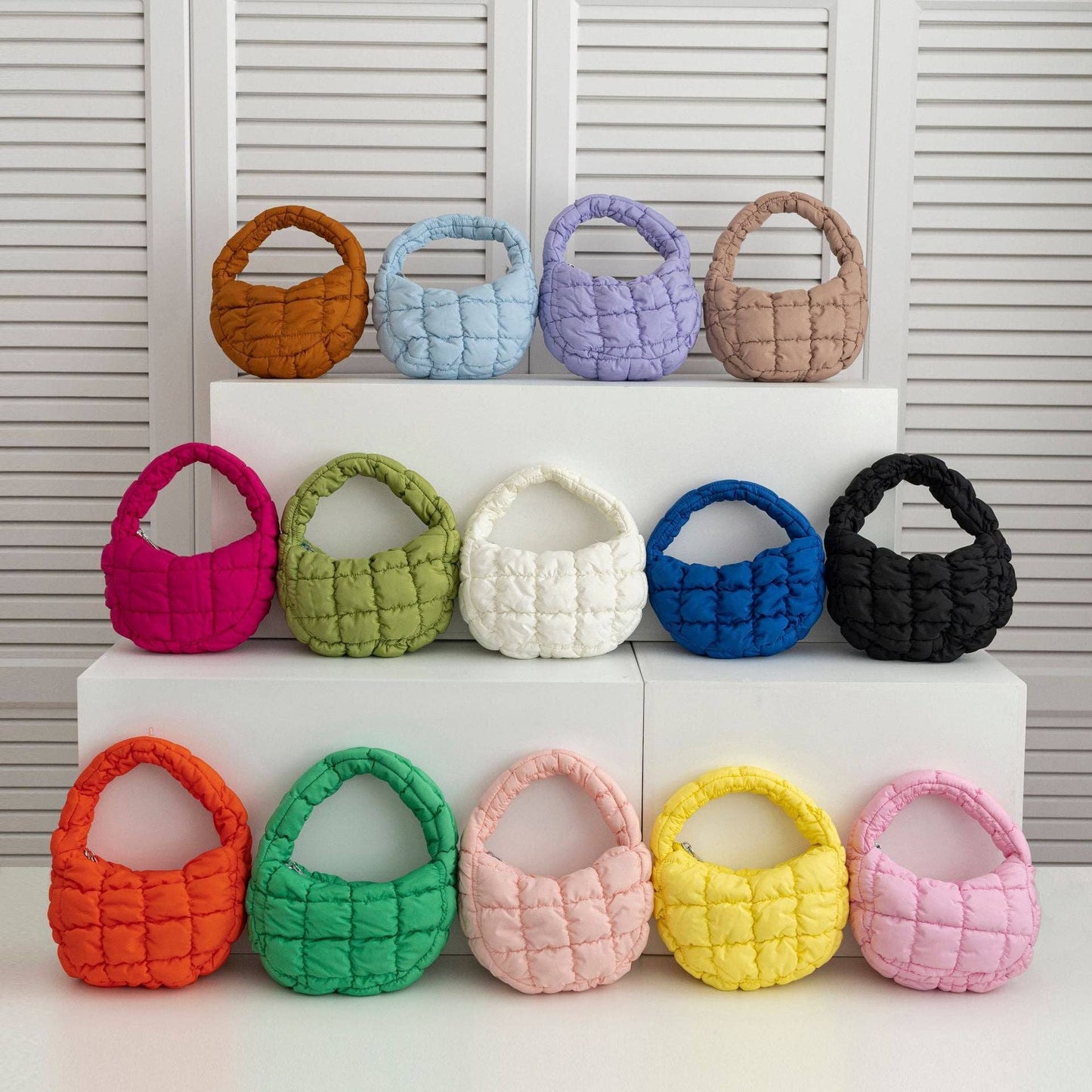 Solid Color Cloud Bag