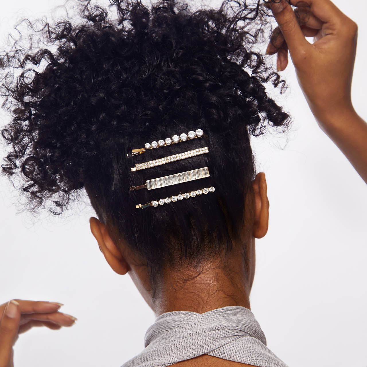Metal Rhinestone Bobby Pins