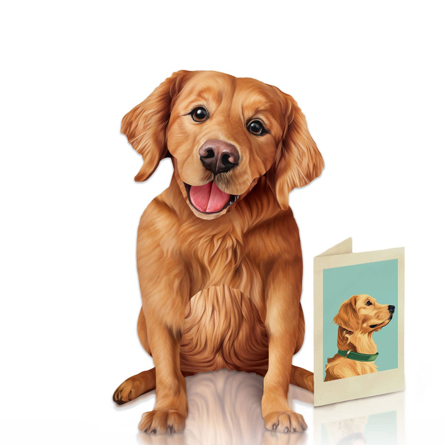 Golden Retriever Pop Up Greeting Card