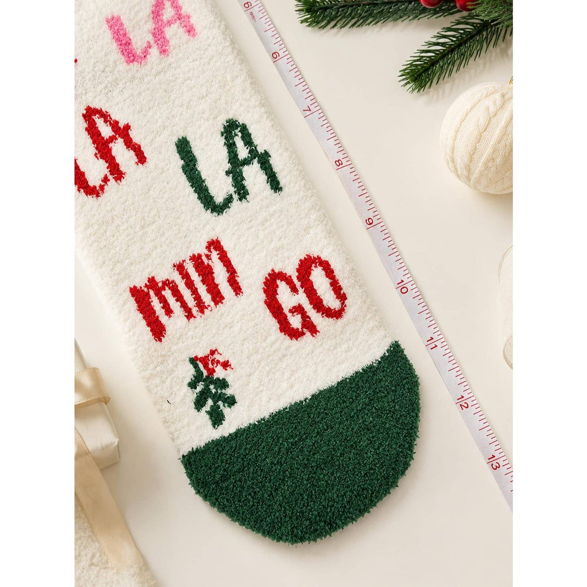 Christmas Fuzzy Sock