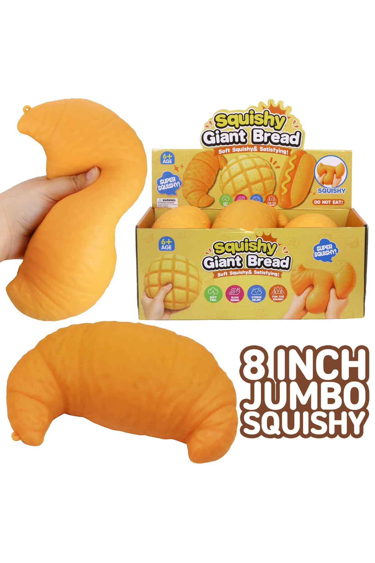 JUMBO 8 Inch Croissant Squishy